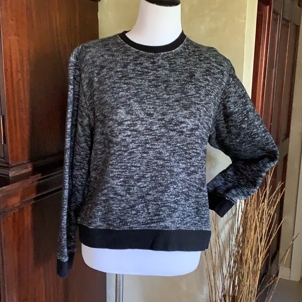 OBEY PROPAGANDA boxy black heathered sweatshirt